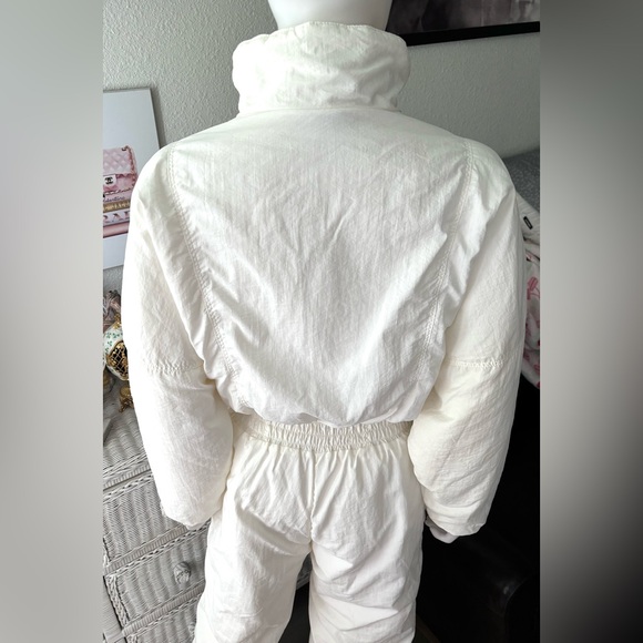 Vintage 1985 Luhta World Cup Alpine Downhill Ski Suit Vald’isere in white size 8 - Picture 5 of 14